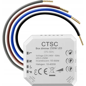 Příslušenství pro LED osvětlení CTSC Stmívač LED s náběžnou hranou 220 V vhodný pro stmívatelné LED žárovky