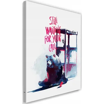 Obraz Obraz Sedící medvěd pod automatem 40x60