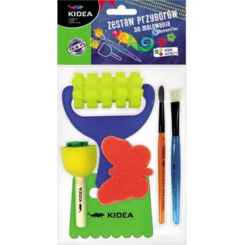Výtvarná sada Sada 6 malířských potřeb Kidea štětce váleček