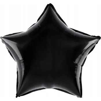Balónek SUPER Balón Hvězda černá 460005 fóliový 18 palců