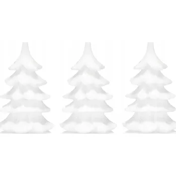 Svíčka Dekorativní parafinová svíčka bez vůně Drobo 3 ks