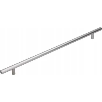 Nábytkové kování Nábytková úchytka reling stříbrná saténová 40 x 1,2 x 3,1 cm