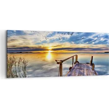 Obraz Foto obraz na plátně 100x40 krajina obývací pokoj ložnice na zeď velký