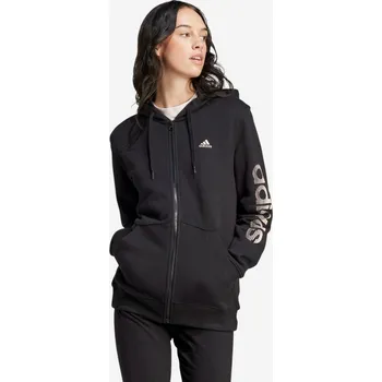 Dámská mikina ADIDAS Dámská fitness mikina s kapucí na zip ADIDAS L ČERNÁ