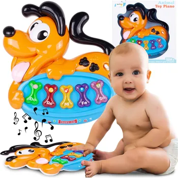 BAREVNÝ PEJSEK PIANINKO PRO NEJMENŠÍ DĚTI ORGÁNY