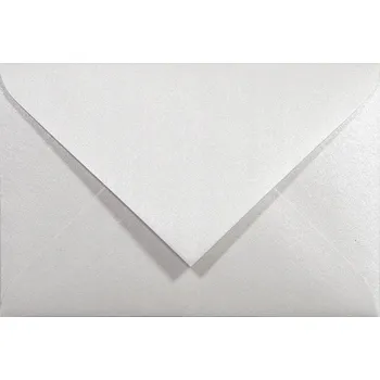 Obálka Ozdobné obálky C7 perleťově bílé Majestic, 5 ks