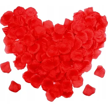 umělá květina Umělé červené okvětní lístky růží na svatba, svaté přijímání, 1500 ks