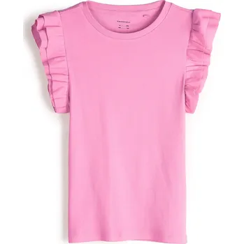 Dětská móda GATE Žebrované tričko s volánky 4Y 425-0143/642