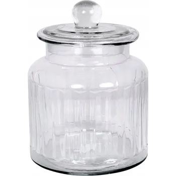 Sklenice VELKÁ ZAVAŘOVACÍ SKLENICE NA KÁVU, KOŘENÍ sklo průhledný skleněná nádoba