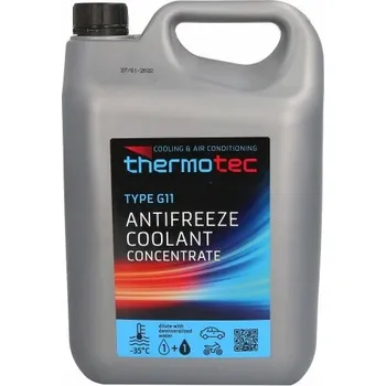 Náplň do chladiče a ostřikovače THERMOTEC Chladicí kapalina KONCENTRÁT G11 5L -35°C MODRÁ