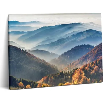 Obraz Fotoobraz na plátně do ložnice Krásný tisk horské krajiny 80x60 cm