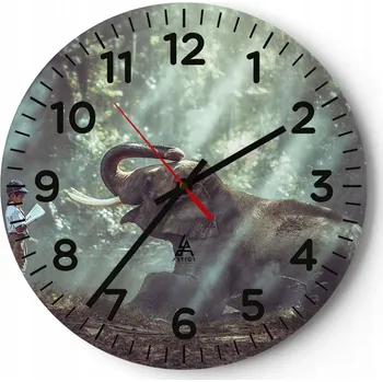 Hodiny Kuchyňské nástěnné hodiny 30x30 Asie Moderní skleněné hodiny Tichý obývací pokoj