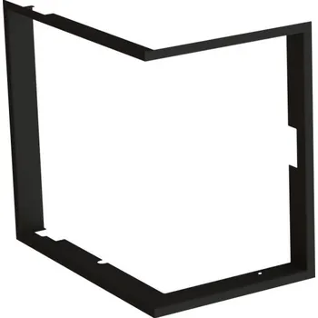 Krbová vložka BEF HOME Zazdívací rámeček čtyřstranný černý 1x90°- hloubka 60mm, BEF THERM (V) 6 CP/CL