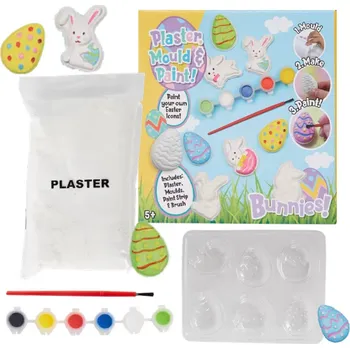 Výtvarná sada SADA VAJEC K MALOVÁNÍ - KREATIVNÍ SADA S GIPSOVÝMI VAJÍČKY 12 Ks