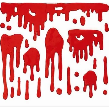 Obraz Gelová krev dekorace na sklo okno atd. 25x25 cm