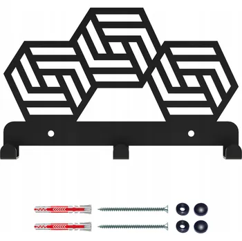 Věšák Šatní ramínko kovový Domer černý