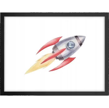 Obraz Obraz plakát v černém rámu do obýváku 40x30 kosmos foto plakáty na zeď