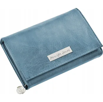 Jennifer Jones peněženka z pravé kůže modrá - dámská