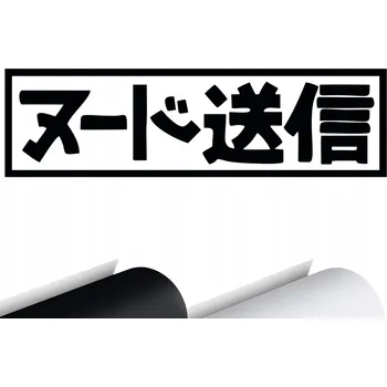 Samolepicí dekorace na vozidlo NÁLEPKA na auto ČÍNSKÉ ZNAKY SEND NUDES 15x4