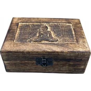 Dárková krabička Krabička ručně vyřezávaná – Buddha