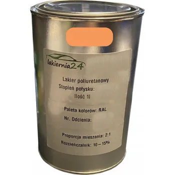 Lak na dřevo Barva Průmyslový polyuretanový lak 1l lesklý 2:1 RAL 1034