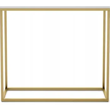 Toaletní stolek Úzký toaletní stolek do předsíně WELL 80 zlatý rám