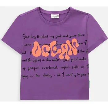 Dívčí tričko 146 Fialové Tričko pro dívky Coccodrillo WC4