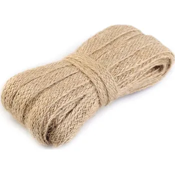 Stuha Jutová stuha šíře 11 mm Varianta: 2 krémová, Balení: 10 m