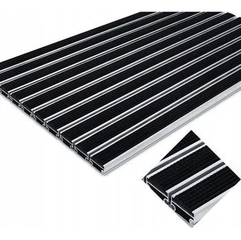Rohožka POLENTEX HLINÍKOVÁ VSTUPNÍ ROHOŽ SYSTÉMOVÁ GUMOVÁ 120x80 C22