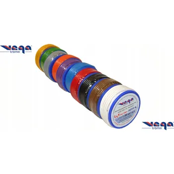 elektrický kabel Sada vodičů SET 1,50 mm2 LGY/H05V-K 10 x 5 m