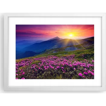 Obraz Obraz plakát v bílém rámu do obýváku 40x30 krajina foto na zeď