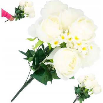 umělá květina Umělé květy na hřbitov jako živé kytice na hrob, na balkon, do vázy - růže