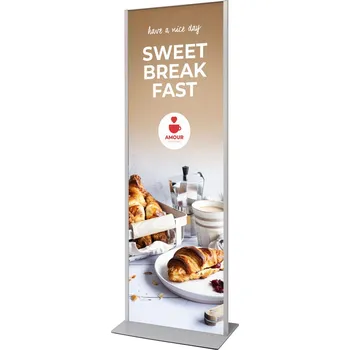 Totemový panel 70 x 200 cm Stříbrný