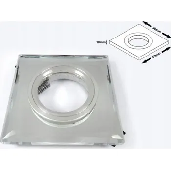 Stropní svítidlo skleněné halogenové/LED GU10 zrcadlo