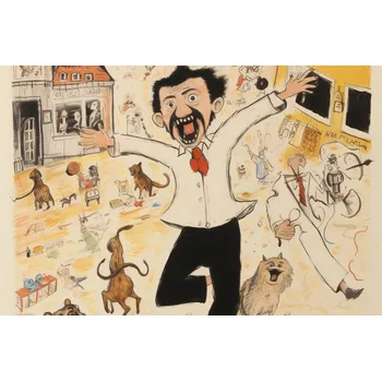 Plakát Plakát Chaos ve Městečku bez rámu 91,5 x 60 cm