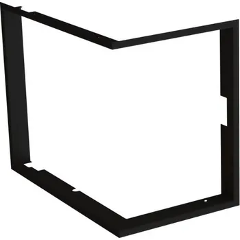 Krbová vložka BEF HOME Zazdívací rámeček čtyřstranný černý 1x90°- hloubka 60mm, BEF THERM (V) 7 CP/CL