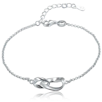 Náramek 0355 MINET Elegantní stříbrný náramek