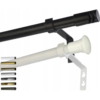 Obraz Garnýž PRO kovová FI19 JEDNOŘADÁ 250 cm bez kroužků pro dům, altán, na terasu