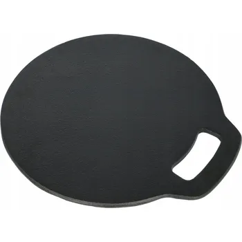 Pánev Litina grilovací deska na pizzu, tortilly, GRILLOVÁ, na indukci, do trouby, 27 cm