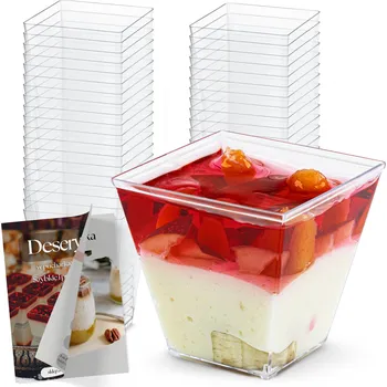 Jednorázové nádobí Kelímky finger pyramida 120 ml na svačiny, dezerty, monoporce 50 kusů