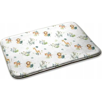 Koberec Velký dětský koberec Junior do pokoje, ložnice - Zvířata v džungli 90x60 cm