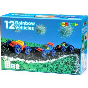 ostatní stavebnice Stavebnice Morphun 12 Vozidel Box - 140 dílů