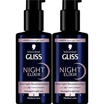 Vlasová regenerace Gliss Night Elixir Noční regenerační kúra 100 ml