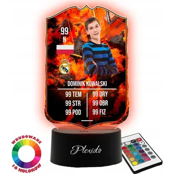 Lampička Plexido vícebarevná Noční lampa