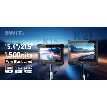 Monitor SWIT K21-FC | 21,5" HDR field monitor, flight case, V-Mount