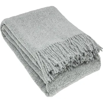 Prostěradlo Deka Dekoria vlněná 140 cm x 200 cm šedá