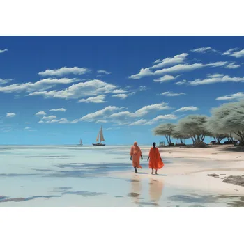 Plakát Plakát Klid v Písku bez rámu 42 x 29,7 cm