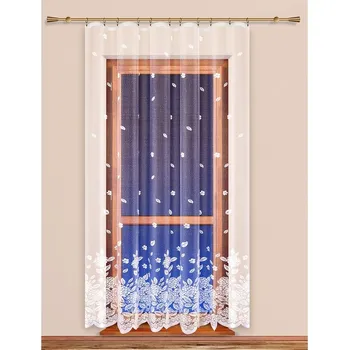 Záclona 4Home Záclona Hortenzie, 200 x 250 cm, bílá