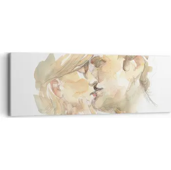 Obraz Obraz na plátně do obýváku ložnice 90x30 láska foto obrazy na zeď