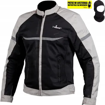 Moto bunda MESH motocyklová bunda HUSAR SAFOLA AIR pánská textilní šedá XL